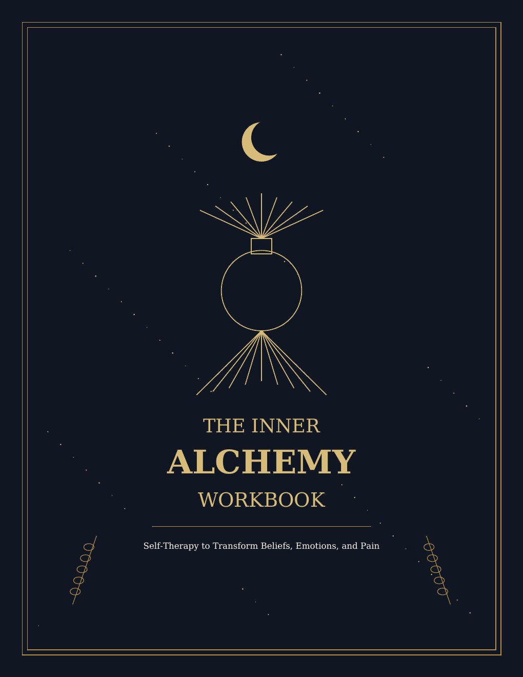 Cover of The Inner Alchemy Workbook, a guided digital self-reflection workbook
